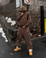 TENUE HOODIE + BAGGY JOGGER MOCHA thumbnail