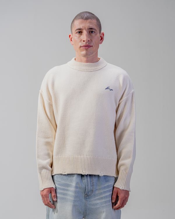 PULL EN MAILLE [BEIGE]
