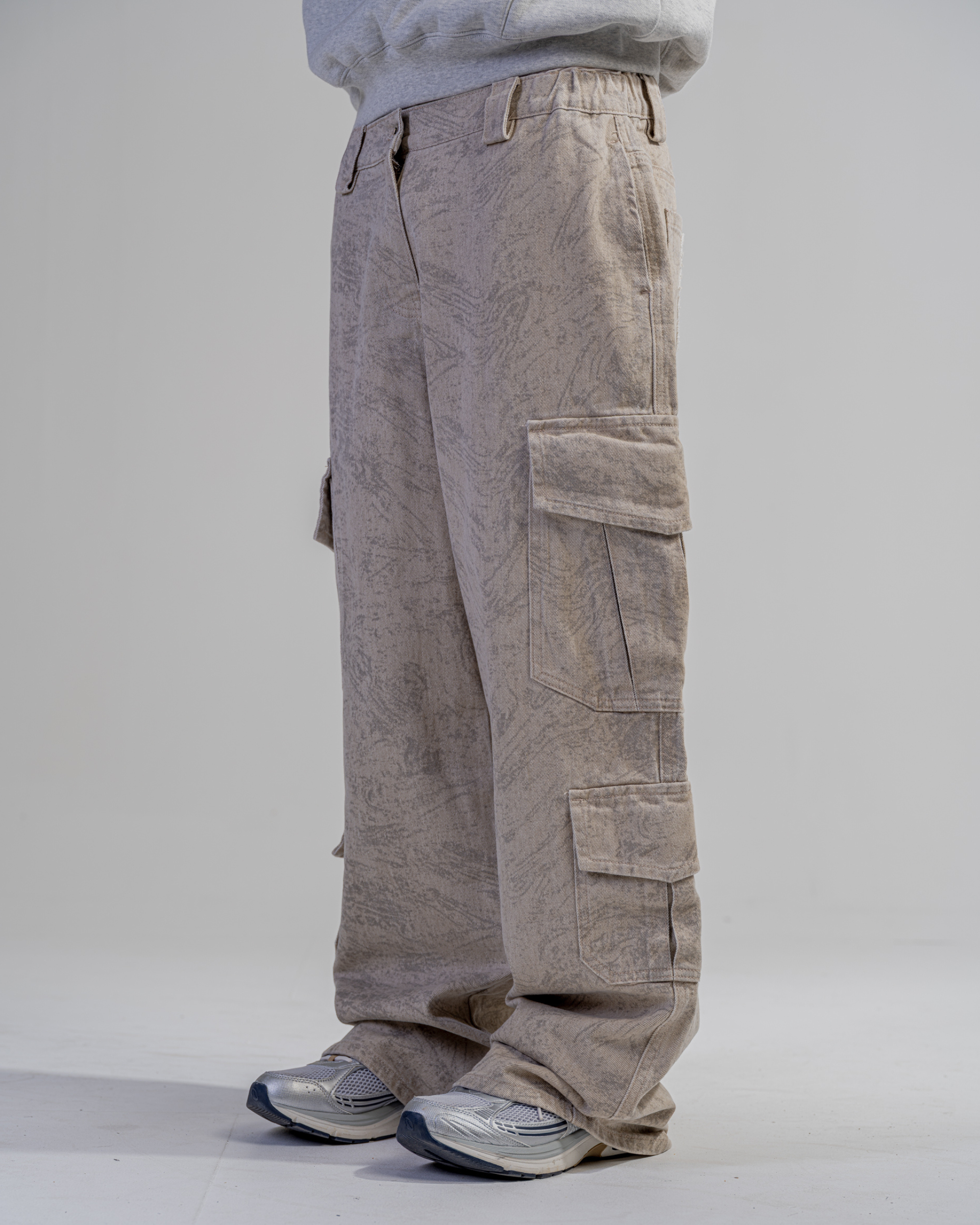 PANTALON CARGO BAGGY [BEIGE]