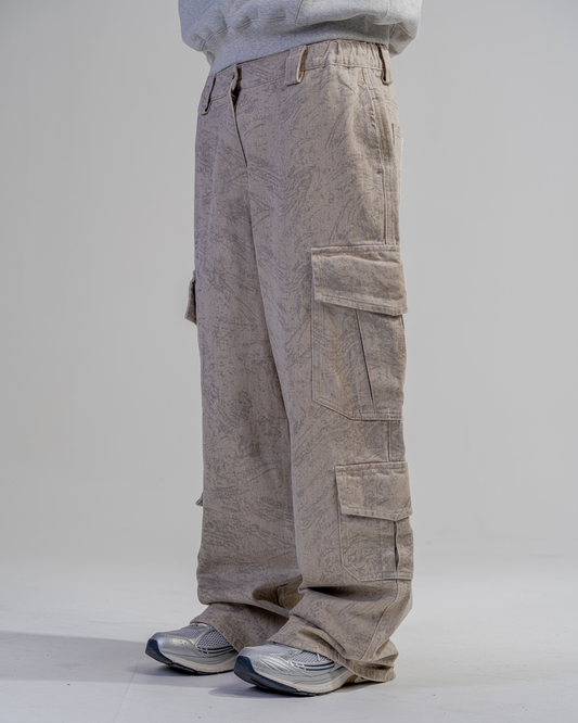 PANTALON CARGO BAGGY [BEIGE]