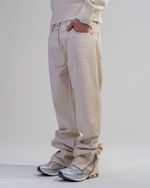 JEAN FLARE FIT ZIPPÉ [BEIGE] thumbnail