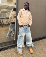 TENUE VESTE CUIR + JEAN BAGGY thumbnail