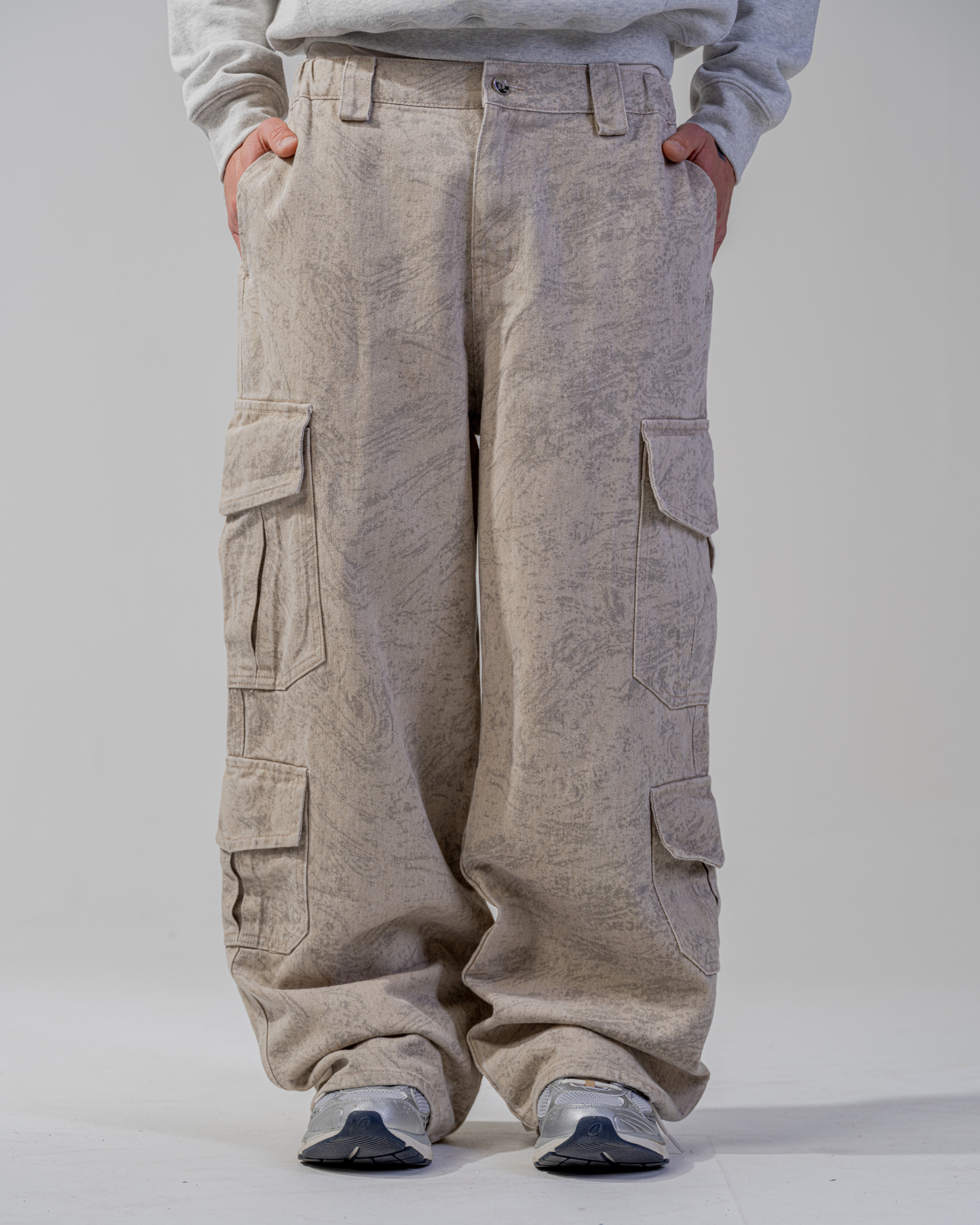 PANTALON CARGO BAGGY [BEIGE]