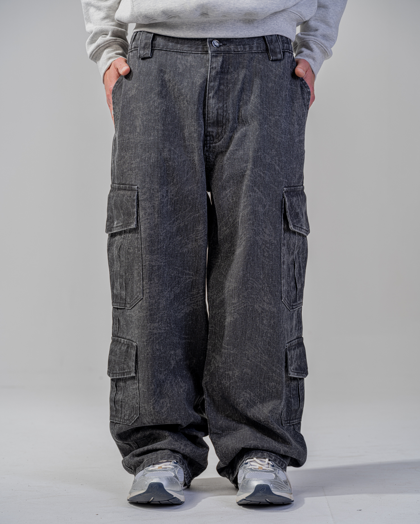 PANTALON CARGO BAGGY [NOIR]