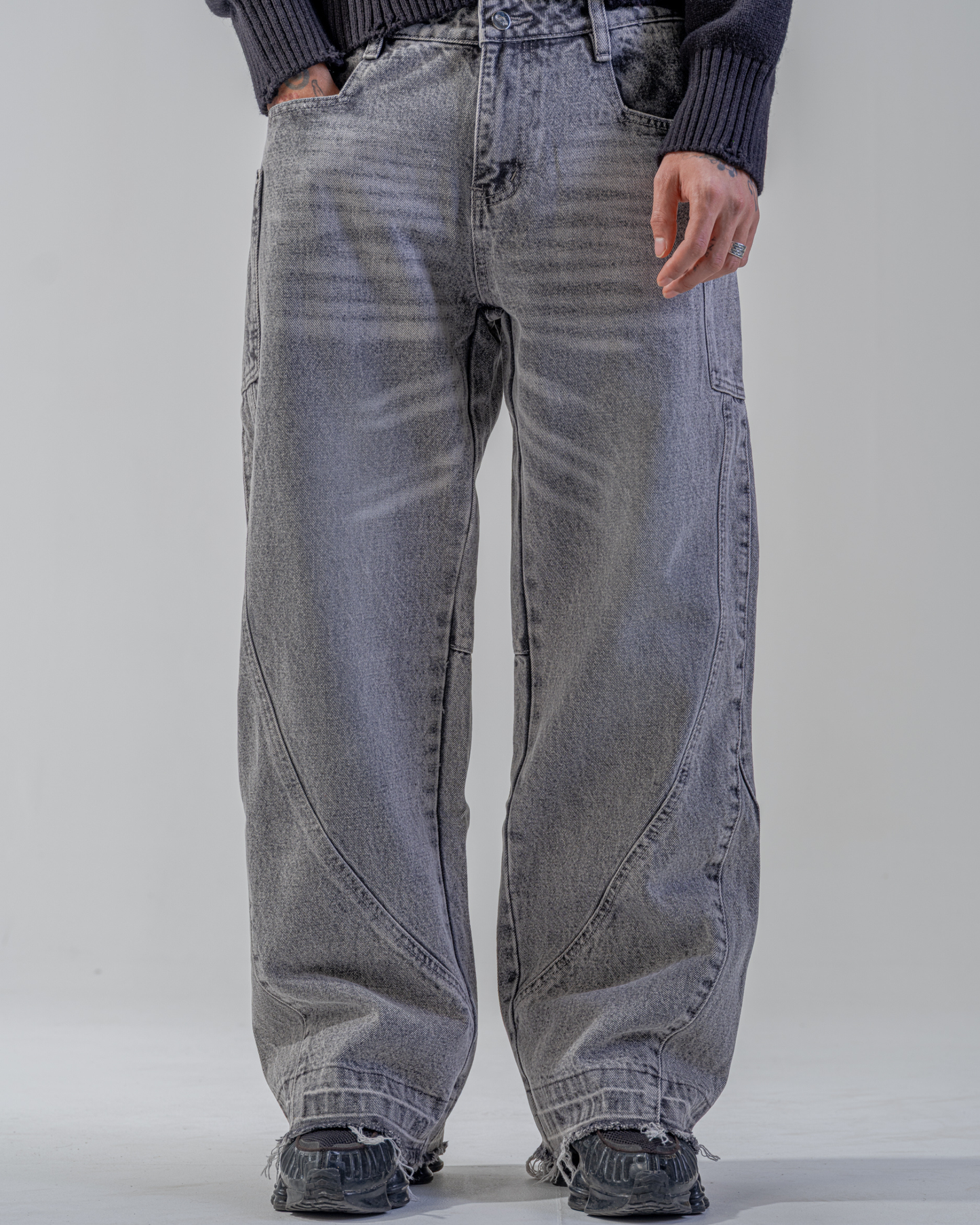 JEAN BAGGY FLARE [GRIS]