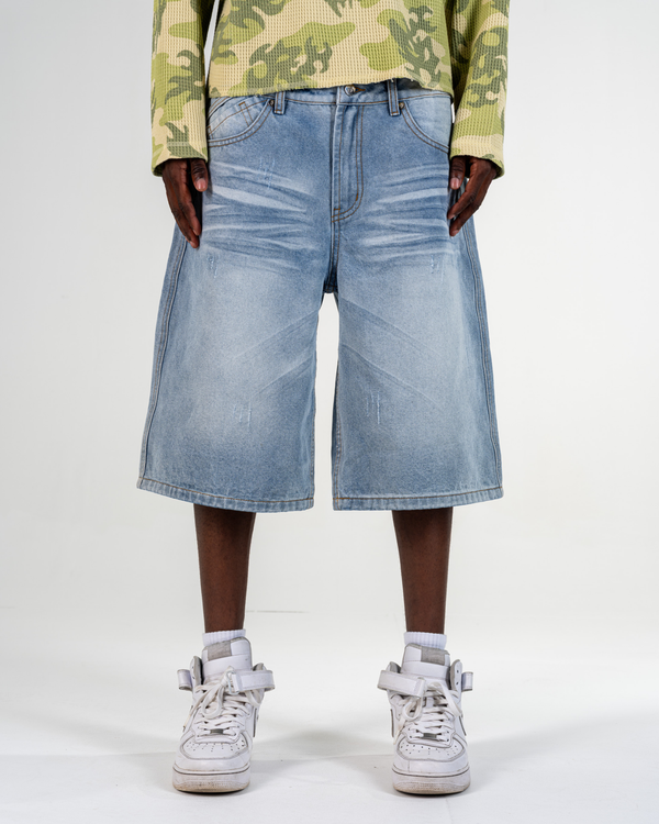 BAGGY JORTS [BLEU]