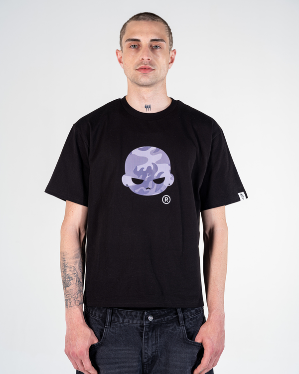 T-SHIRT HEAD CAMO [GRIS]