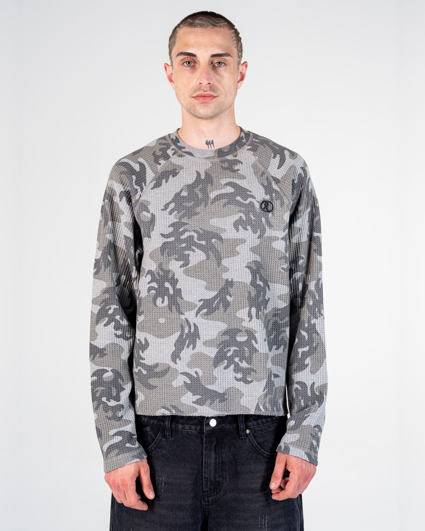 LONGSLEEVES WAFFLE CAMO [GRAU]