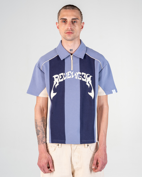 POLO PATCHWORK [BLEU]