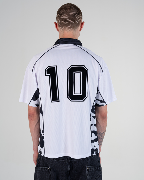 POLO CAMO EN MAILLE [NOIR]