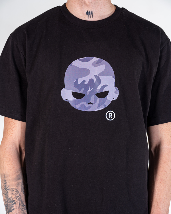 T-SHIRT HEAD CAMO [GRIS]