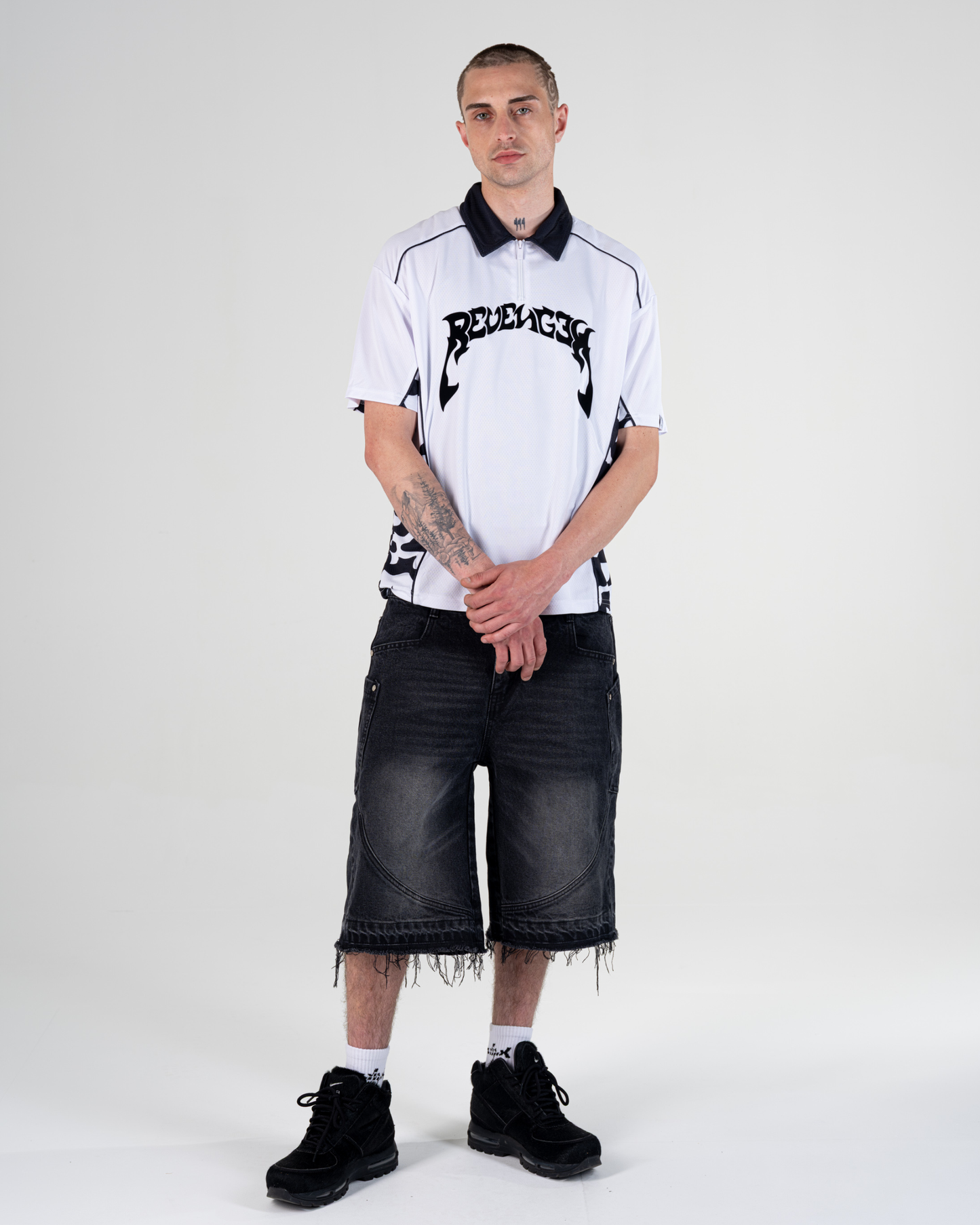 CAMO-STRICKPOLO [SCHWARZ]
