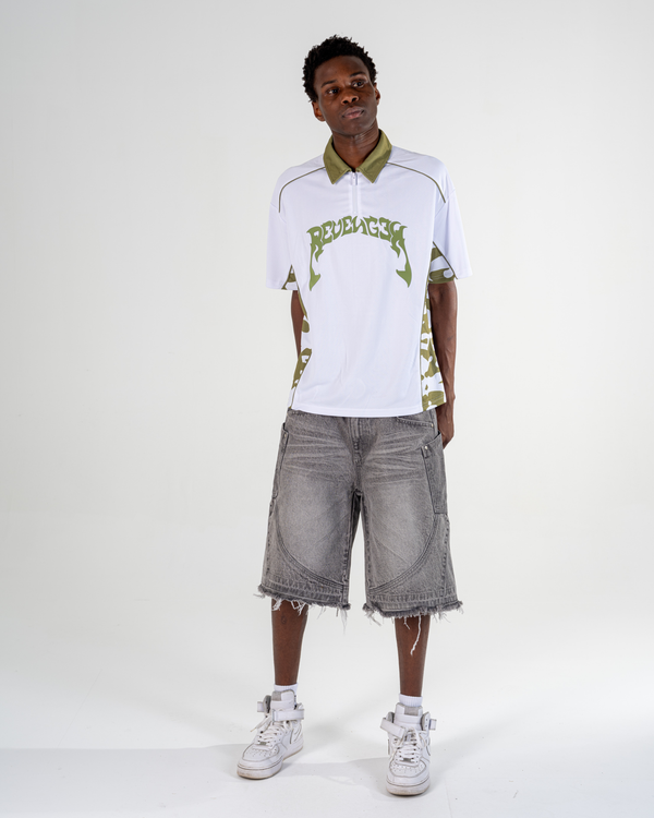 POLO CAMO EN MAILLE [VERT]