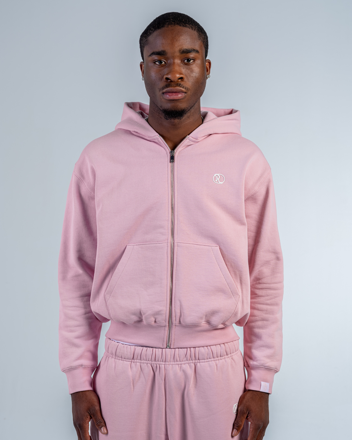 SWEAT ZIPPÉ [BABY PINK]