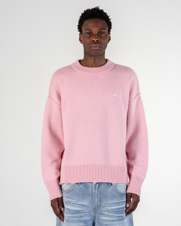 PULL EN MAILLE [ROSE]