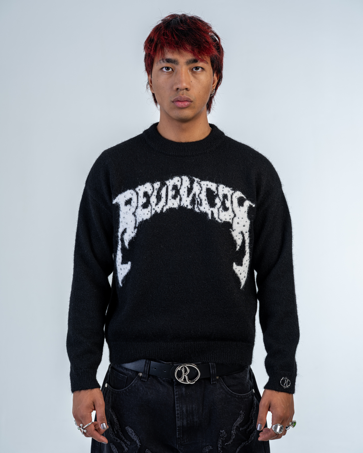 MOHAIR STRASS LOGO [NOIR]