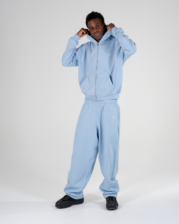 SWEAT ZIPPÉ [BABY BLUE]