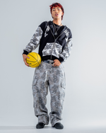 PANTALON CARGO CAMO [NOIR] thumbnail