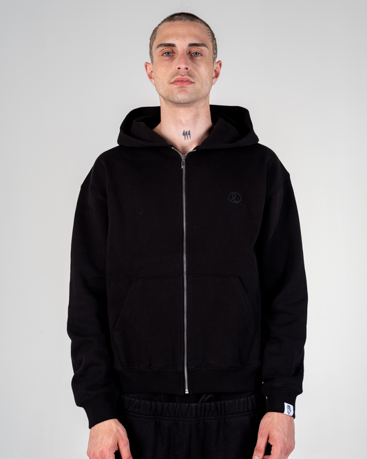 SWEAT ZIPPÉ [NOIR]