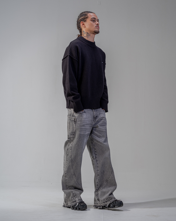 JEAN BAGGY FLARE [GRIS]