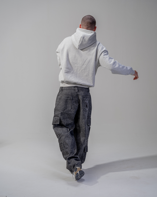 PANTALON CARGO BAGGY [NOIR]