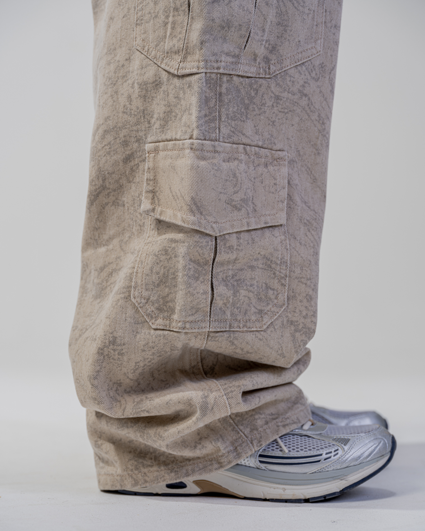 PANTALON CARGO BAGGY [BEIGE]