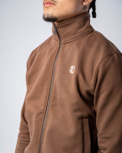 VESTE DOUBLE ZIP [MOCHA]