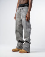 JEAN FLARE FIT ZIPPÉ [GRIS] thumbnail