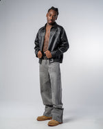 JEAN FLARE FIT ZIPPÉ [GRIS] thumbnail