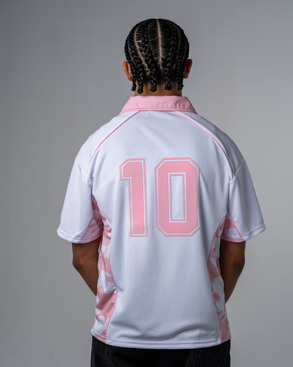 POLO CAMO EN MAILLE [ROSE]