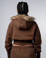 VESTE CROP FOURRURE [MOCHA] thumbnail